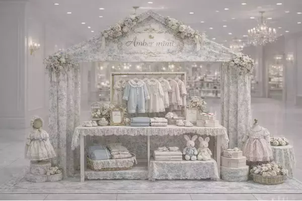 【ロイヤル系ベビー服ブランドAmber mimi 】ご好評につき初の関西出店！大丸神戸でPOPUP STOREを3/4(水)から開催！