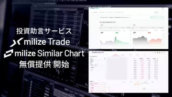 【投資情報の民主化第１弾】MILIZE INVESTMENTが、投資助言サービス「milize Trade」「milize SimilarChart」を無償提供