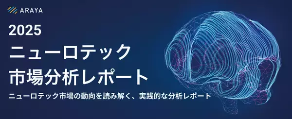 「ニューロテクノロジー市場分析レポート日本語版をリリース世界90社超の市場動向、2/12にオンラインセミナーも開催」の画像