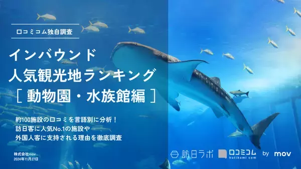【独自調査】2024年最新：外国人に人気の観光スポットランキング［動物園・水族館編］1位は「海遊館」！| インバウンド人気観光地ランキング　#インバウンド #MEO