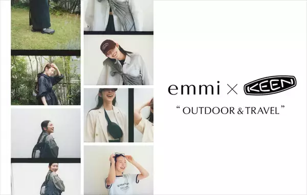 【emmi×KEEN】アウトドアシーズンに最適な機能性と、アーバンスタイルにも馴染むモードなデザイン性を備えたサステナブルコレクションが登場！