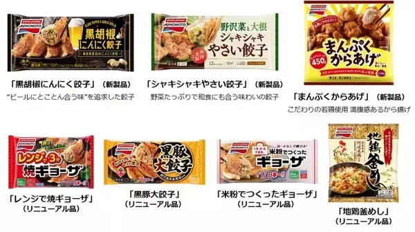 「味の素冷凍食品　2022年春季　家庭用 新製品・リニューアル品のご案内」の画像