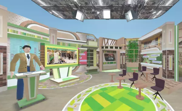 全国で放送中のテレビ番組「ゴゴスマ」のスタジオをメタバース上で再現。VRゴーグルを使ってスタジオ見学を体験できます。