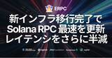 「ERPC、新インフラ移行完了で Solana RPC 最速を更新。レイテンシをさらに半減することに成功」の画像1