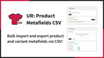 【海外向け】EC アプリ「UR: Product Metafields CSV」を株式会社 UnReact がリリース