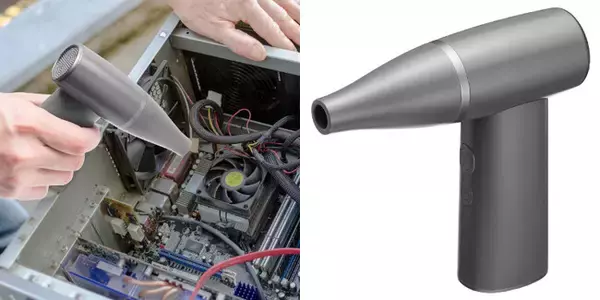 コンパクトで軽量！風速が4段階で調節でき、収納力やコスパに優れたType-C充電式の電動エアダスターを5月8日に発売