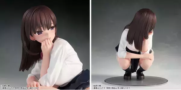 加瀬大輝先生オリジナルイラスト「しゃがみJKさん」1/7スケールフィギュアが新登場！ 本日 3月10日(木)よりBfullオンラインショップにて予約開始！