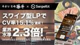 「スワイプ型LP制作・分析ツール「SwipeKit」で目標CPAを23%下回る成果を達成。「牛カツ京都勝牛」大阪・関西万博店の高額"個室予約"で、CV率15.1%を記録」の画像1