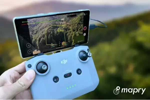 施業地や境界のGISデータを現地でAR投影！Androidアプリ「mapryドローン版」をアップデート