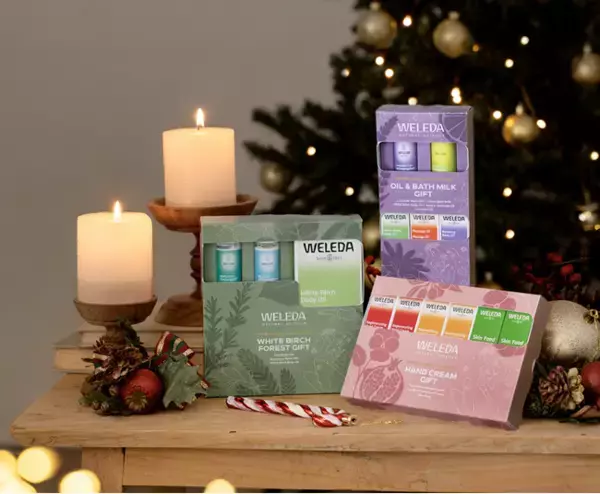 オーガニックコスメ「ヴェレダ」より3種のクリスマスコフレ"WELEDA HERBAL HUG COLLECTION"が10月31日より発売開始。