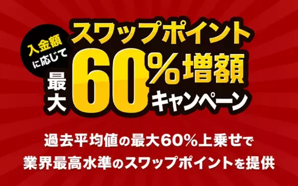 人気のトルコリラ3通貨ペアが対象！『外貨ネクストネオ』入金額に応じてスワップポイント最大60％増額キャンペーン！