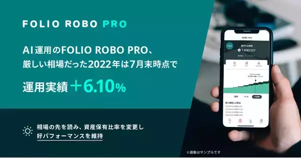 AI運用のFOLIO ROBO PRO、厳しい相場だった2022年は7月末時点で運用実績＋6.10%