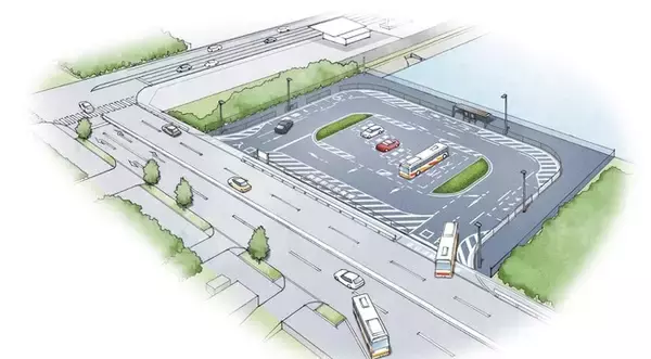 岸和田市の新拠点交通広場でスムーズな移動を実現するDNPモビリティポートを活用