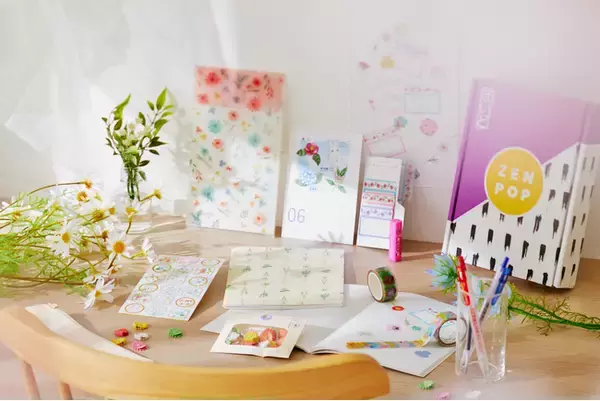 5月のテーマは「花言葉」！海外向けサブスクリプション文房具ボックスZenPopに新作登場