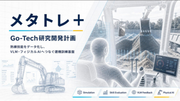 熟練者の技術をAIで可視化・継承する「メタトレ＋」研究開発計画がGo-Tech事業に採択