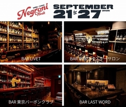 ネグローニを楽しむ1週間！9月21日から世界的チャリティイベント「Negroni Week 2026」に新宿のバー４店舗が同時に参加！