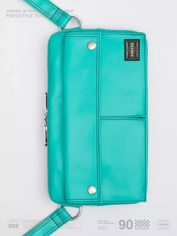 「吉田カバン創業90周年を記念して〈PORTER〉FREE STYLE “TURQUOISE”が完全数量限定発売」の画像