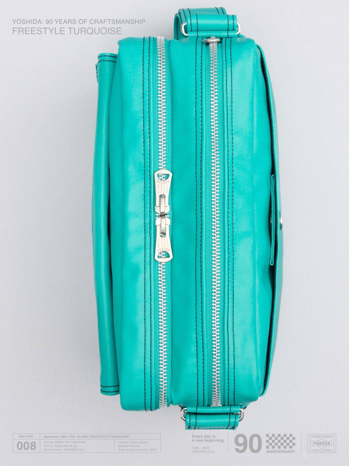 吉田カバン創業90周年を記念して〈PORTER〉FREE STYLE “TURQUOISE”が完全数量限定発売