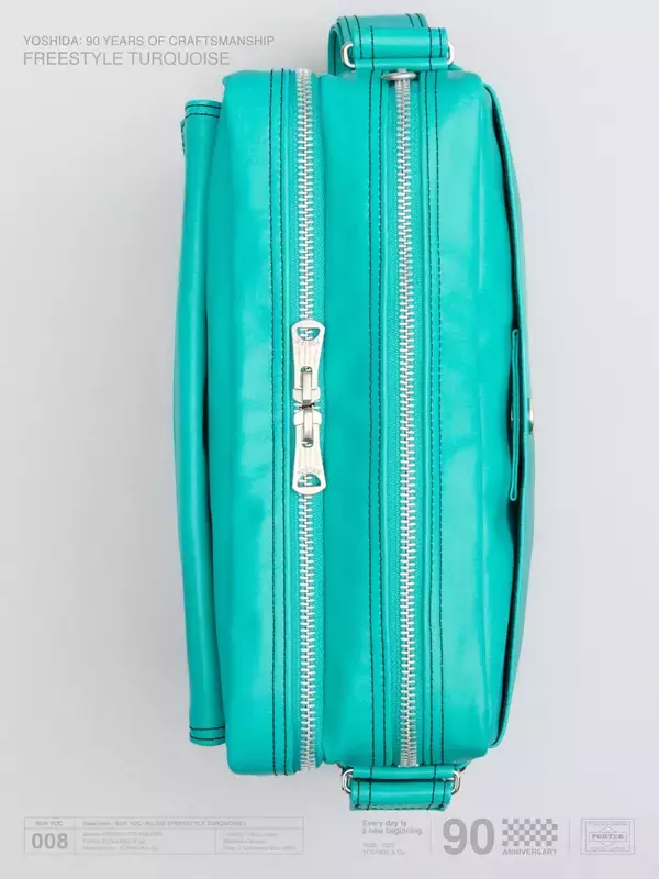 「吉田カバン創業90周年を記念して〈PORTER〉FREE STYLE “TURQUOISE”が完全数量限定発売」の画像
