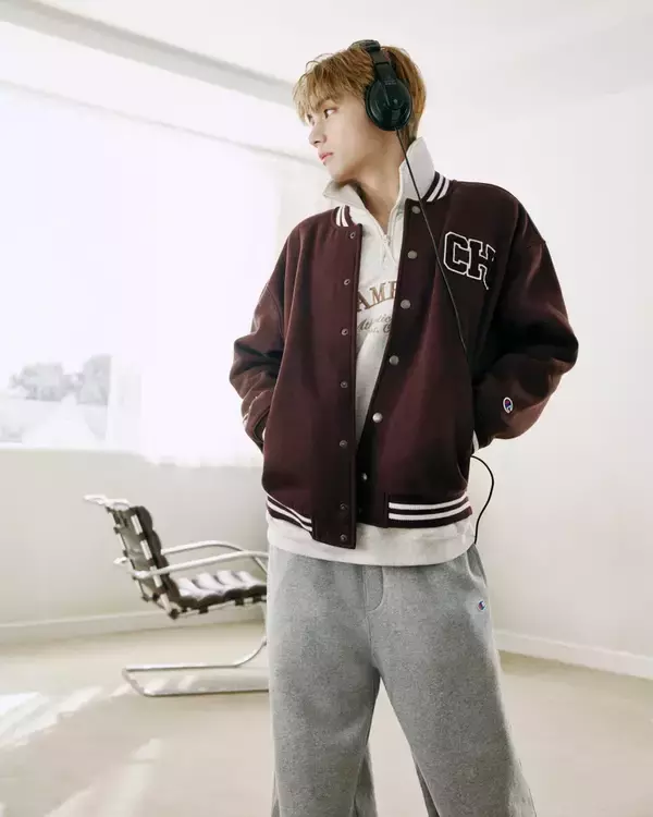 「〈Champion〉がBTSのメンバー Vとのグローバルパートナーシップ締結を発表」の画像