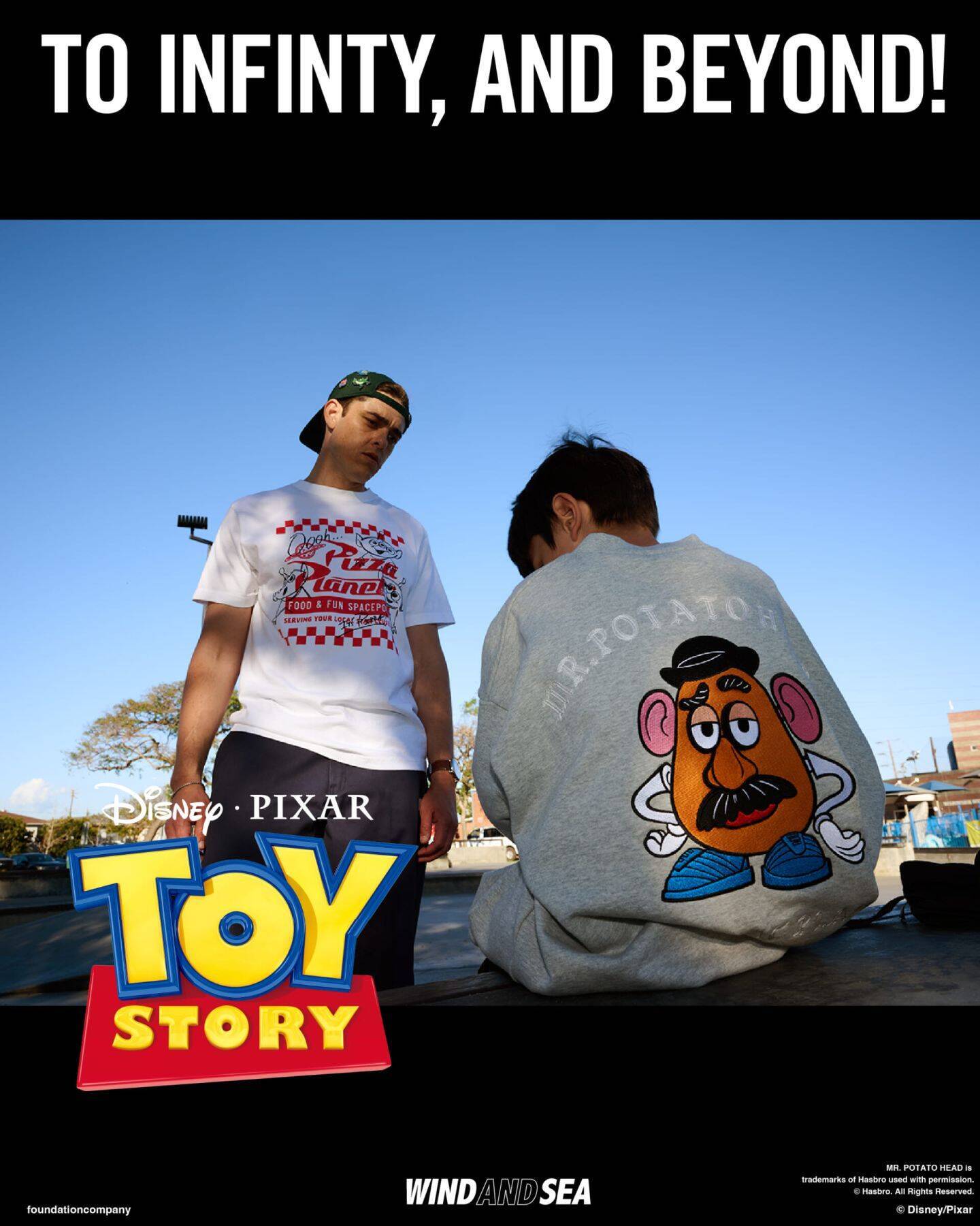 〈WIND AND SEA〉がディズニー・ピクサー作品『TOY STORY』とのコレクションを発表