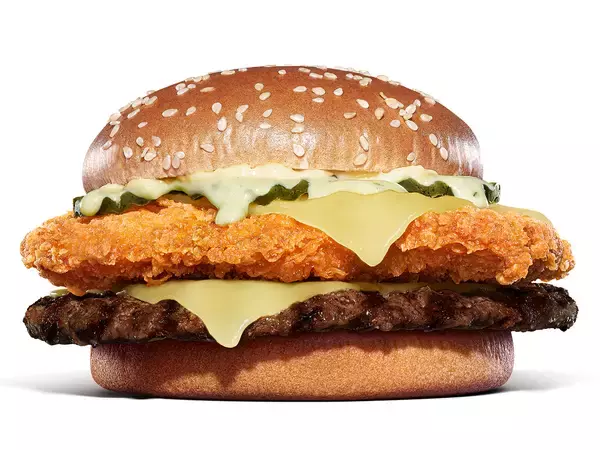 「バーガーキング®︎の大人気シリーズ “ビッグマウス”から濃厚なホワイトチーズソースとゴーダチーズを合わせた冬の新作バーガー2種が登場」の画像