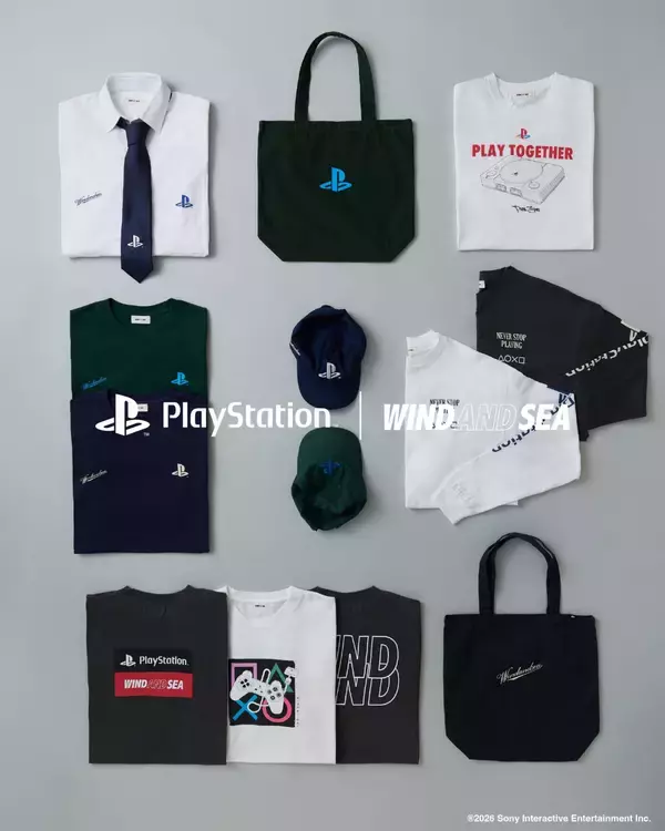 「〈WIND AND SEA〉がPlayStation™︎とのコラボコレクション第2弾を発表」の画像