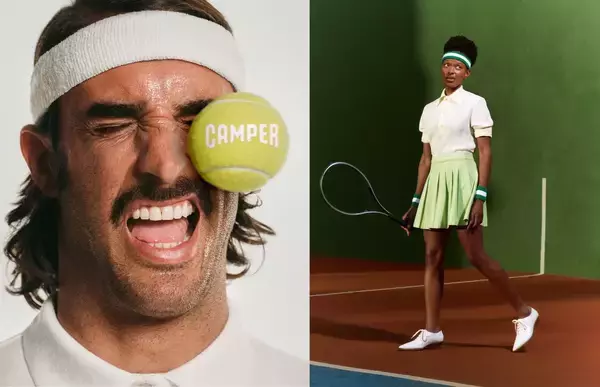 「〈CAMPER〉がテニスカルチャーに着想を得た2026年春夏コレクションを発表」の画像
