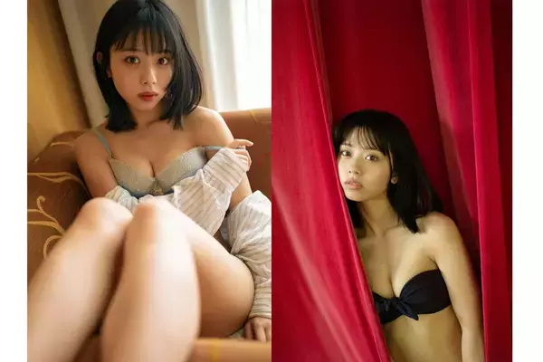 峰島こまき、写真集未掲載カット公開“ホテルの室内で、自らブラ紐を外そうと…”