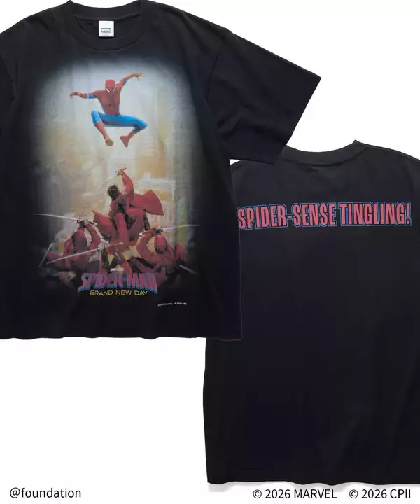 「『スパイダーマン：ブランド・ニュー・デイ』の公開を記念したFREAK’S MOVIE監修Tシャツコレクションが発売」の画像
