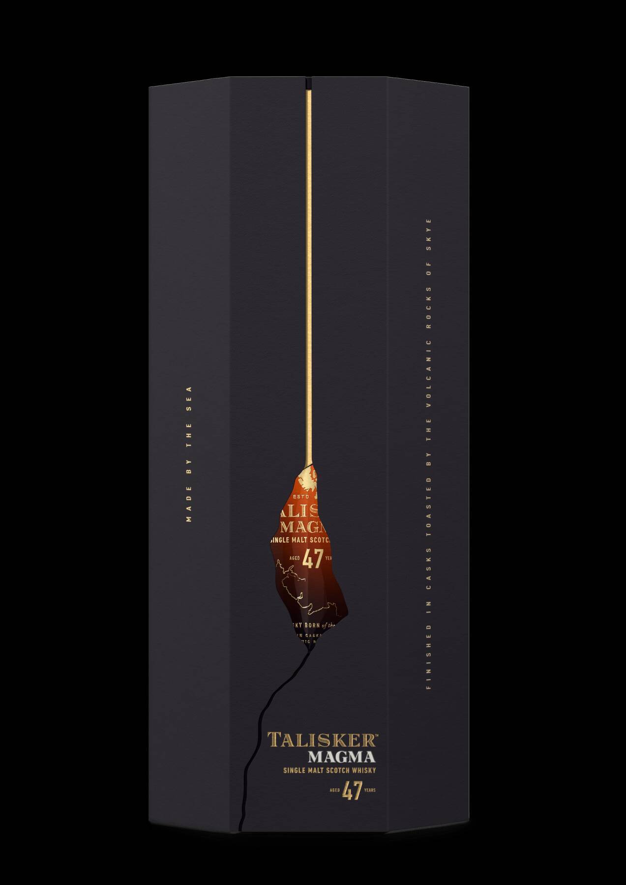 タリスカー史上最高齢酒となる47年醸成の限定ボトル “タリスカー 47年 マグマ”が数量限定で発売