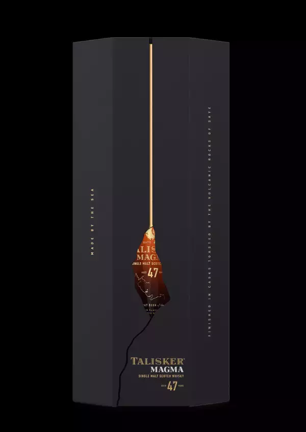 「タリスカー史上最高齢酒となる47年醸成の限定ボトル “タリスカー 47年 マグマ”が数量限定で発売」の画像