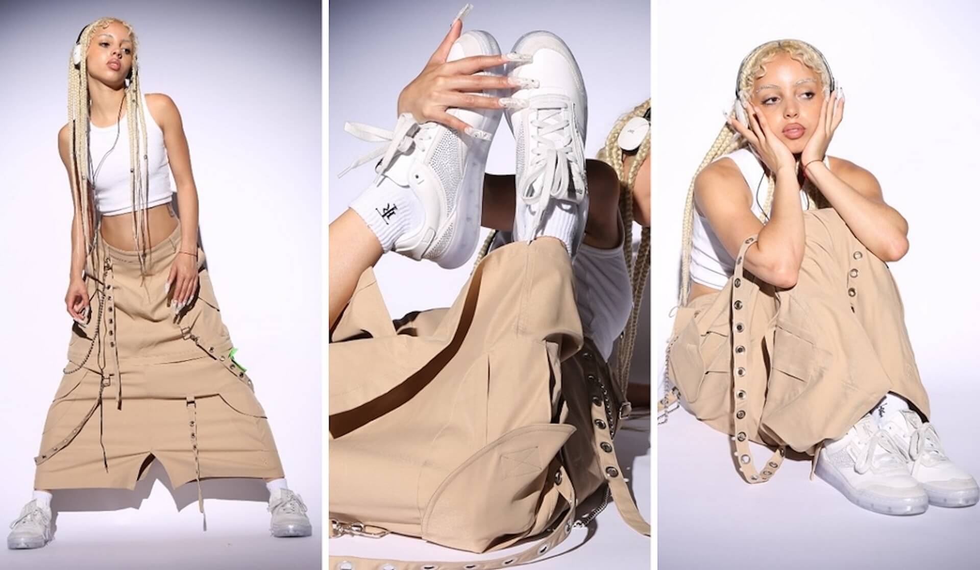 リーボック、LAを拠点に活躍する女性デザイナー・MADISEN SOWERSのブランドとコラボ｜“ディアマンテ・クリスタル”はフットウェア初採用