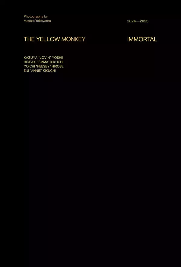「THE YELLOW MONKEYのツアー写真集 “IMMORTAL”が発売」の画像