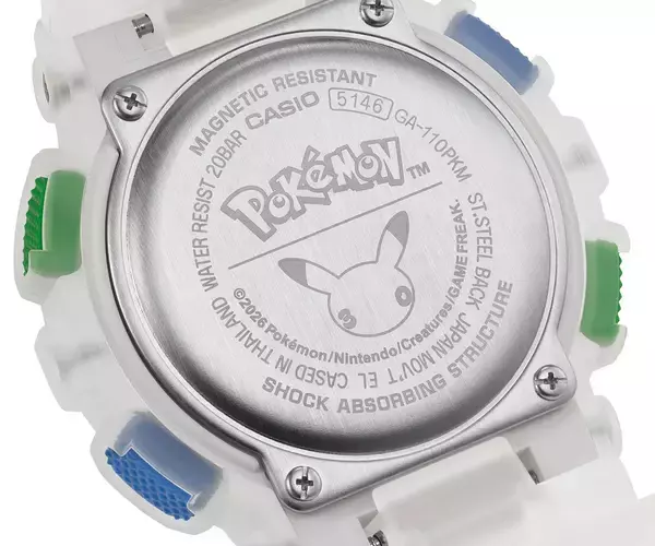 「〈G-SHOCK〉が『ポケモン』の30周年を記念したコラボレーションモデルを発表」の画像