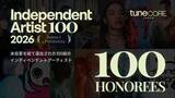 「TuneCore Japan、「INDEPENDENT ARTIST 100 – 2026」最終選出100組を発表」の画像1