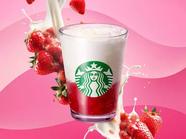 「スターバックス コーヒーからイチゴの果肉感とつぶつぶとしたチョコレートの食感が楽しめる新作2種を発売」の画像