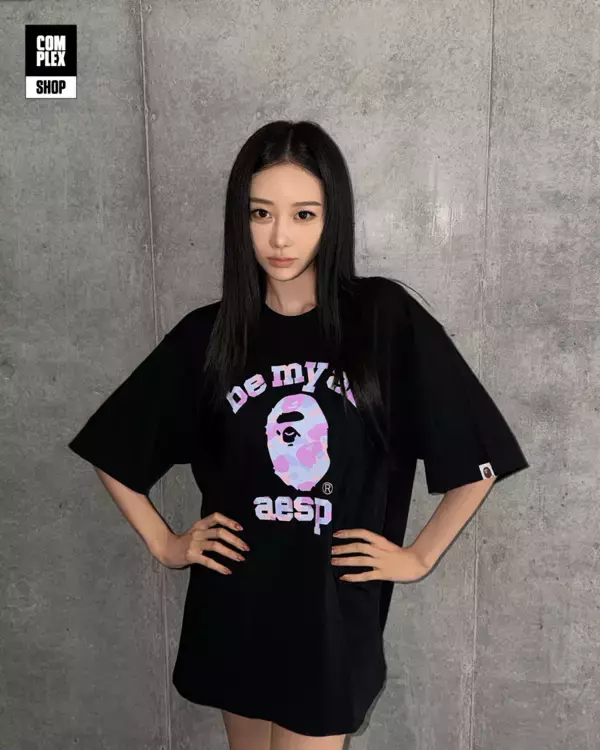 「〈A BATHING APE®︎〉がaespaとのコラボレーションを発表」の画像