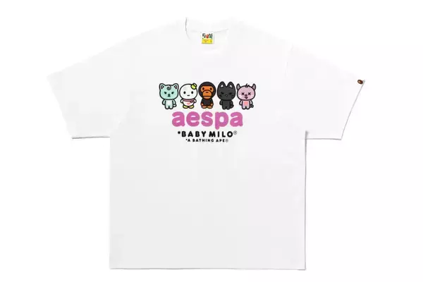 「〈A BATHING APE®︎〉がaespaとのコラボレーションを発表」の画像