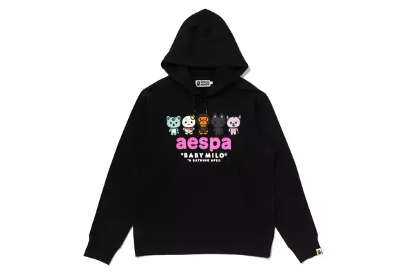 「〈A BATHING APE®︎〉がaespaとのコラボレーションを発表」の画像