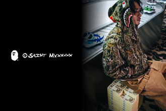 〈A BATHING APE®〉が〈©SAINT Mxxxxxx〉とのコラボコレクション第5弾を発売