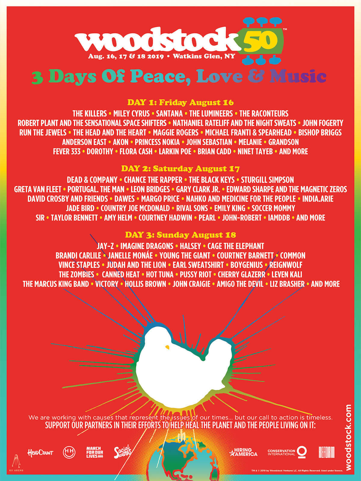 ウッドストック50周年記念フェス Woodstock 50 の出演者が明らかに ジェイ Z チャンス ザ ラッパー キラーズ他 19年3月19日 エキサイトニュース