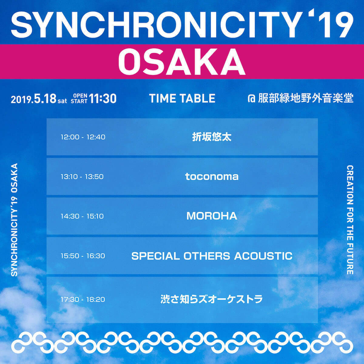 東京と同じく渋さ知らズオーケストラがトリ！＜SYNCHRONICITY’19 OSAKA＞のタイムテーブル発表