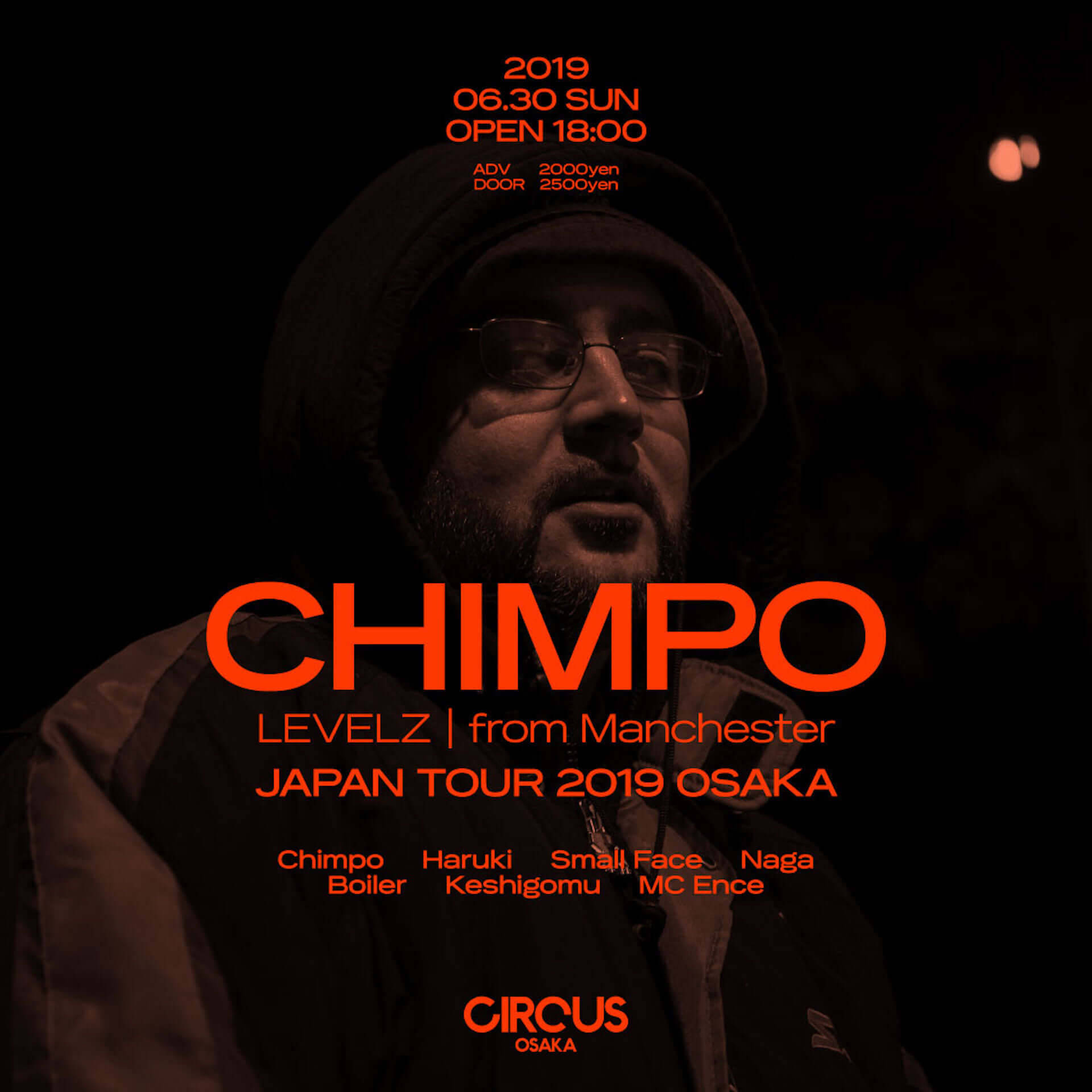 マンチェスターのベース・ミュージック・シーン筆頭LVLZの中心人物、CHIMPOが今週末CIRCUSに登場