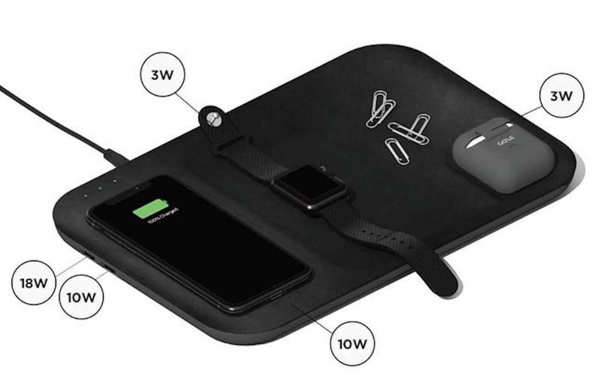 クラウドファンディングで達成率驚異の969％！最大5台も充電できるスタイリッシュなワイヤレス充電器「GAZE TRAY」が登場