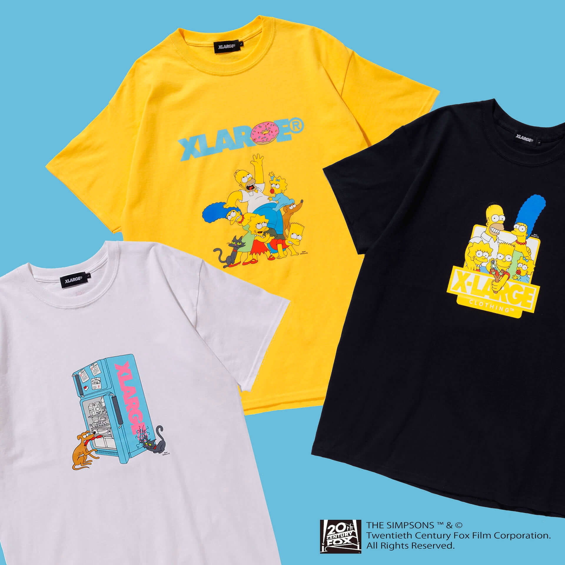 シンプソンズ一家がtシャツに 米人気アニメ ザ シンプソンズ Xlargeの第2弾コラボ作品が登場 19年7月19日 エキサイトニュース