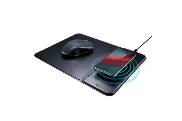 「ワイヤレス充電でデスク環境をスマートに！Qi対応ワイヤレス充電機能付きマウスパッド＆LEDマウスが登場」の画像