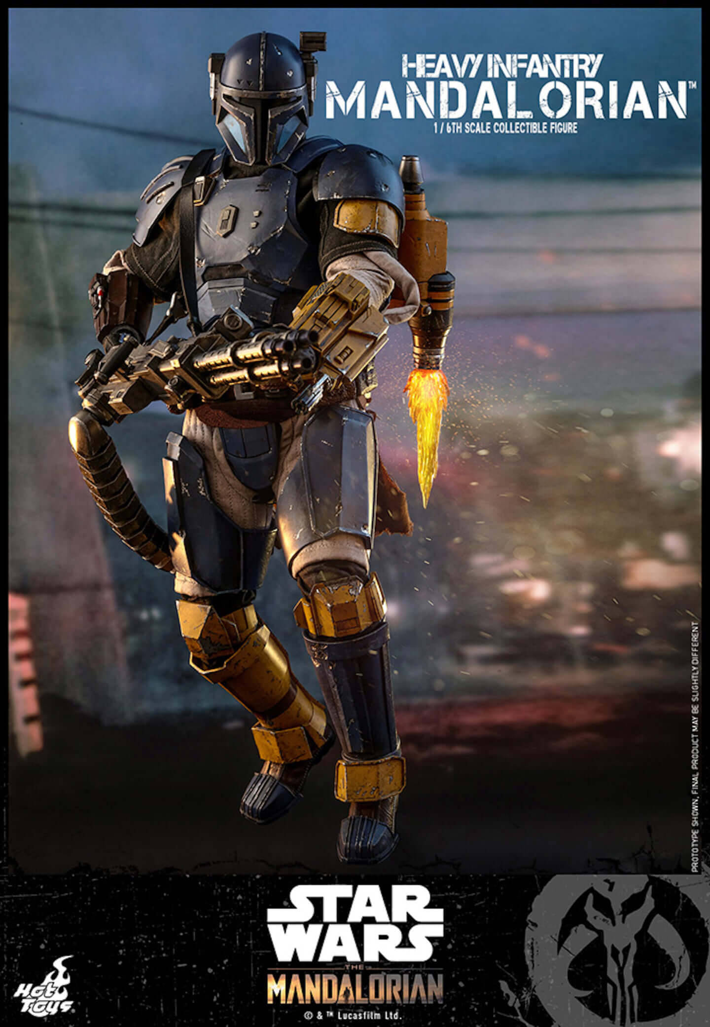 ディズニーデラックスで配信決定の「スター・ウォーズ」シリーズ『マンダロリアン』からブルーアーマーの重歩兵マンダロリアンがフィギュアになって登場！