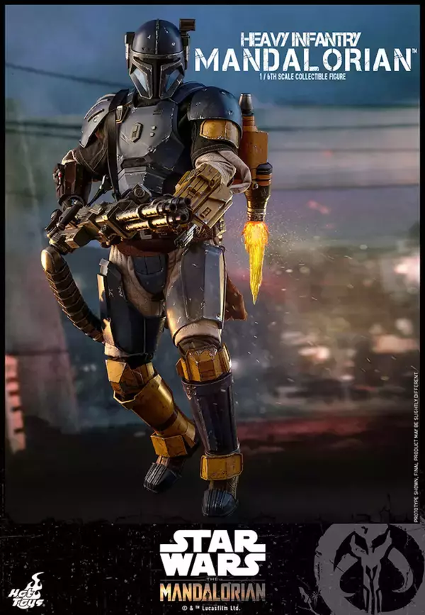 「ディズニーデラックスで配信決定の「スター・ウォーズ」シリーズ『マンダロリアン』からブルーアーマーの重歩兵マンダロリアンがフィギュアになって登場！」の画像