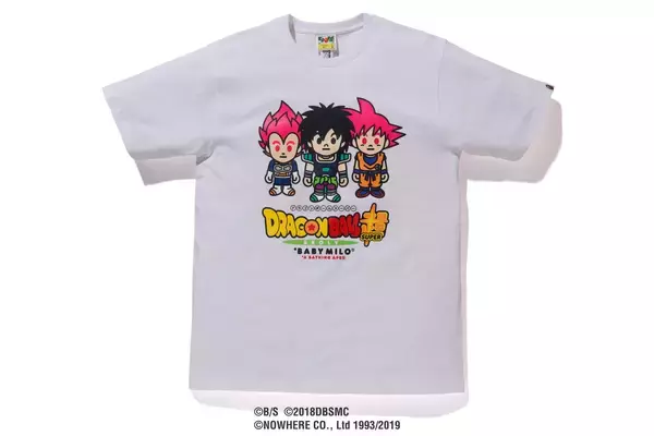 「BAPE（R）と『ドラゴンボール』が今年もコラボ！『ドラゴンボール超 ブロリー』の悟空、ベジータ、ブロリーがファッションアイテムになって登場」の画像